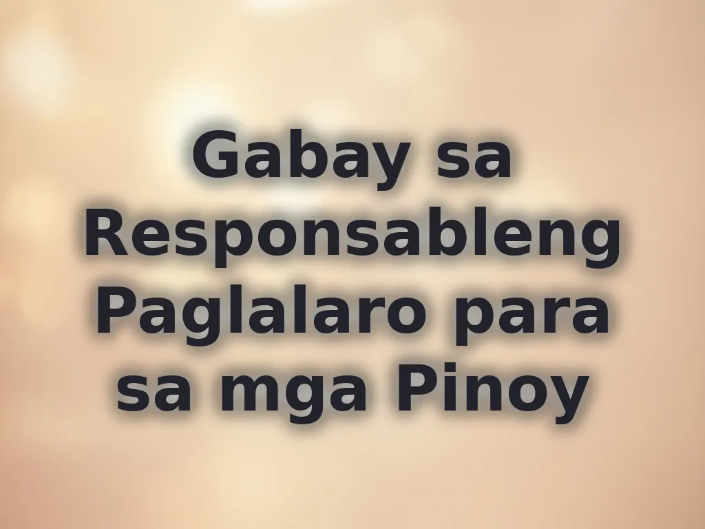 Responsible gaming tips